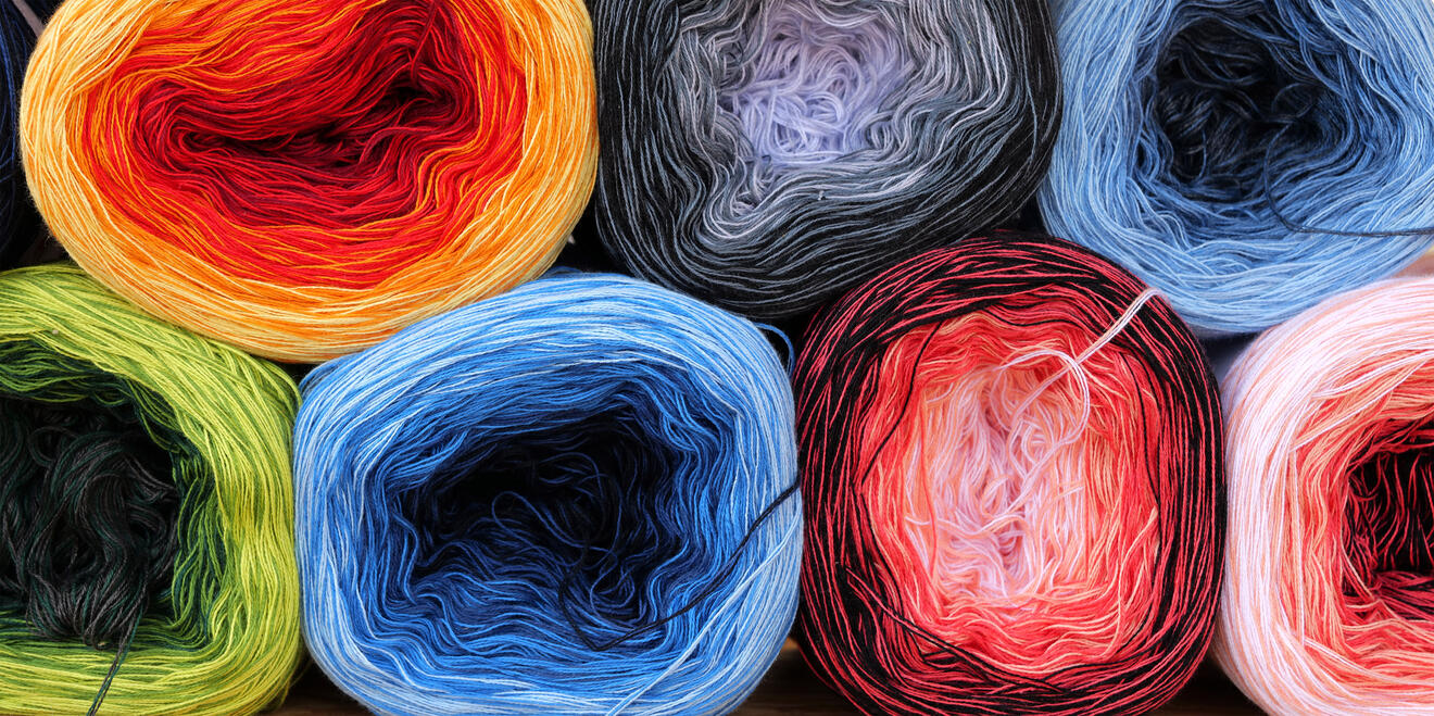 Bunte Wolle